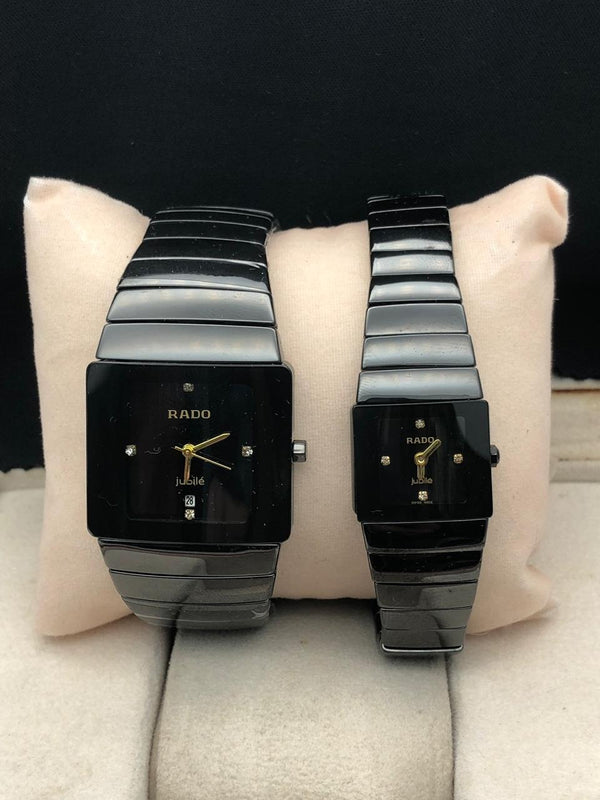 Rado Jubile Black Colour Couple Watch