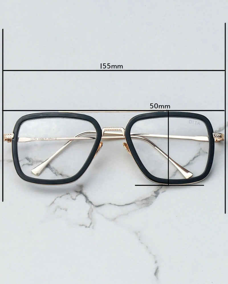 Dita Rectangular Frame Sunglasses