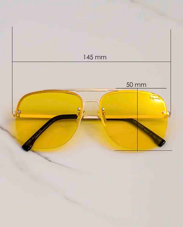 Lacoste Yellow Gredle Sunglasses
