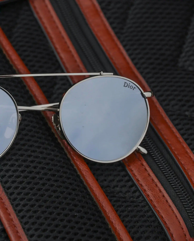 Dior Round Silver Mercury Sunglasses