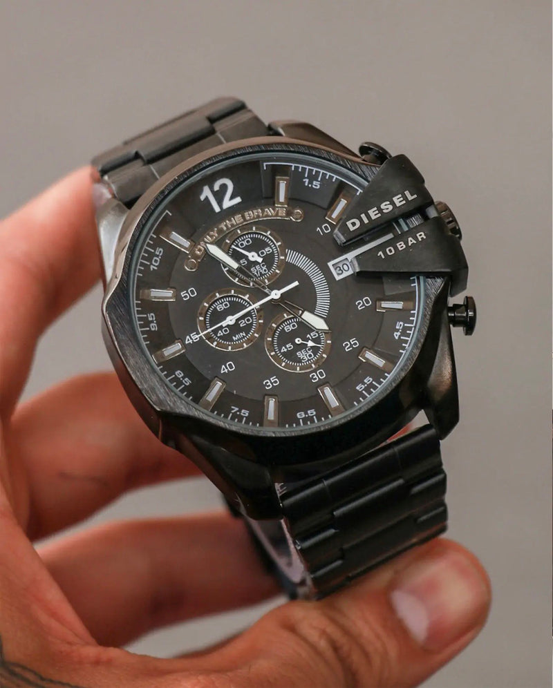 Amazon.com: Diesel Men's 59mm Mega Chief Quartz Stainless Steel Chronograph  Watch, Color: Black (Model: DZ4283) : Clothing, Shoes & Jewelry