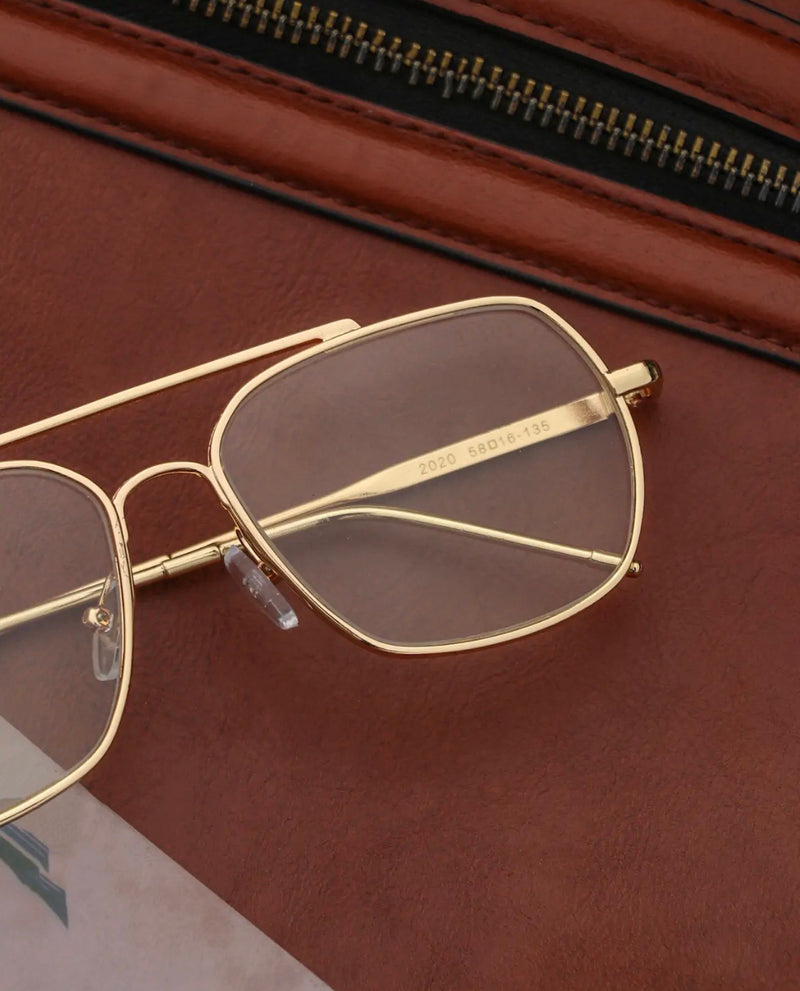 Dior Rectangular Transparent Frame Sunglasses