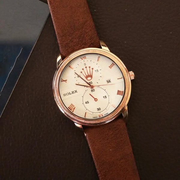 Casual Leather Quartz Watches Waterproof Luminous Men's Wristwatch –  Sevenclock